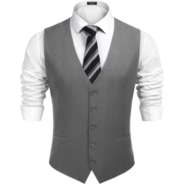 COOFANDY Men's Business Suit Vest Casual Dress Vest Slim Fit Waistcoat Vest