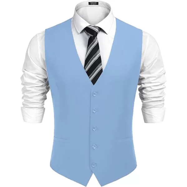 COOFANDY Men's Business Suit Vest Casual Dress Vest Slim Fit Waistcoat Vest