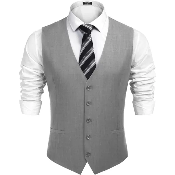 COOFANDY Men's Business Suit Vest Casual Dress Vest Slim Fit Waistcoat Vest
