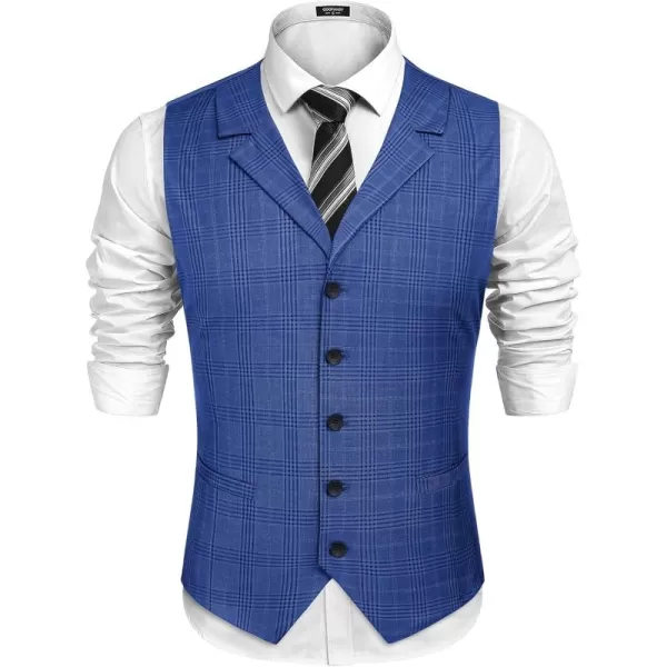 COOFANDY Men's Business Suit Vest Slim Fit Dress Waistcoat for Wedding Party Dinner