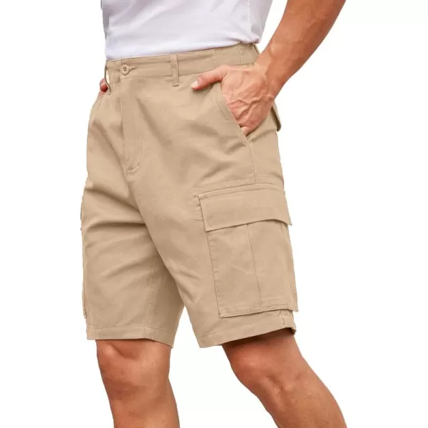 COOFANDY Men's Cargo Shorts Relaxed Fit Casual Shorts Cotton Stretch Outdoor Work Shorts with Multi Pockets