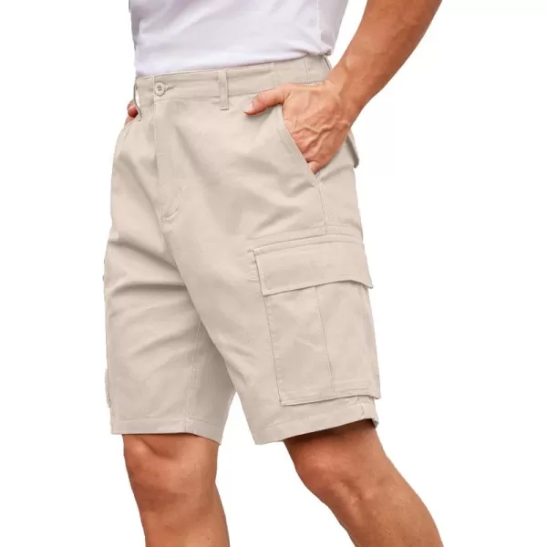 COOFANDY Men's Cargo Shorts Relaxed Fit Casual Shorts Cotton Stretch Outdoor Work Shorts with Multi Pockets