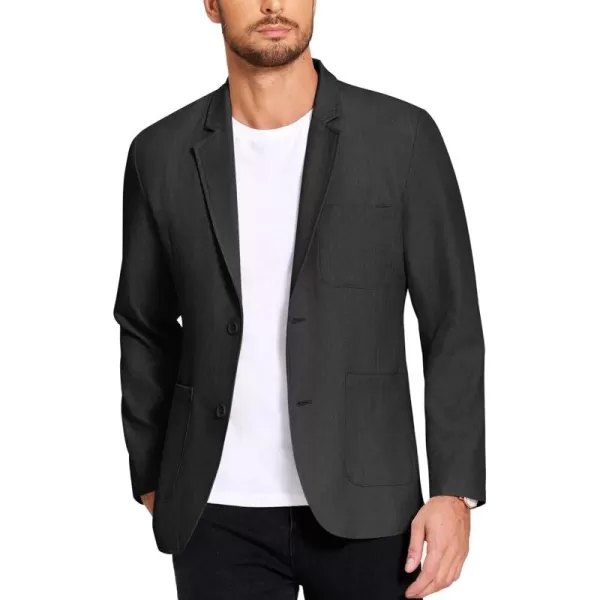 COOFANDY Men's Casual Blazer Jacket Regular Fit Lightweight Two Button Herringbone Sport Coat