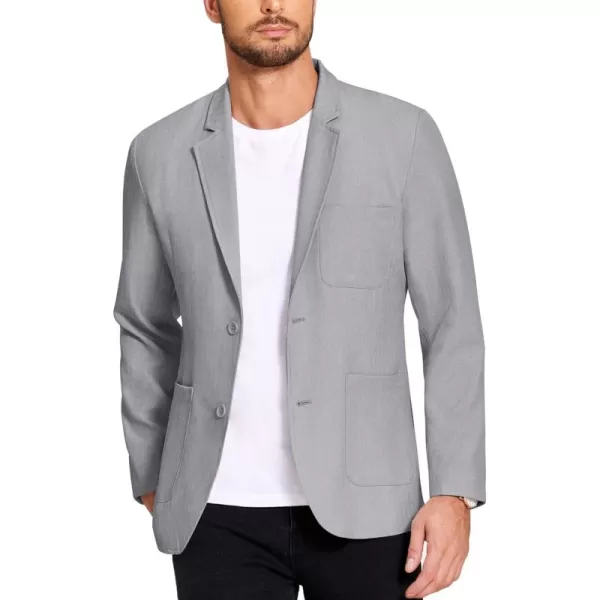 COOFANDY Men's Casual Blazer Jacket Regular Fit Lightweight Two Button Herringbone Sport Coat