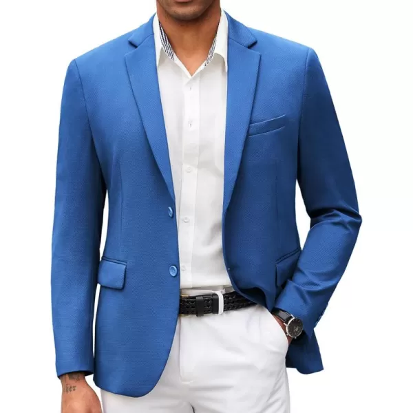 COOFANDY Mens Casual Blazer Slim Fit Suit Jacket Lightweight Knit Sport Coat Two Button Blazer Jacket