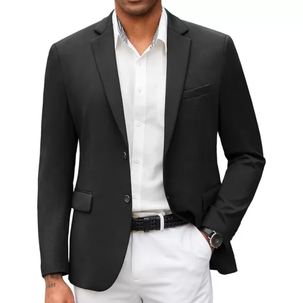 COOFANDY Mens Casual Blazer Slim Fit Suit Jacket Lightweight Knit Sport Coat Two Button Blazer Jacket