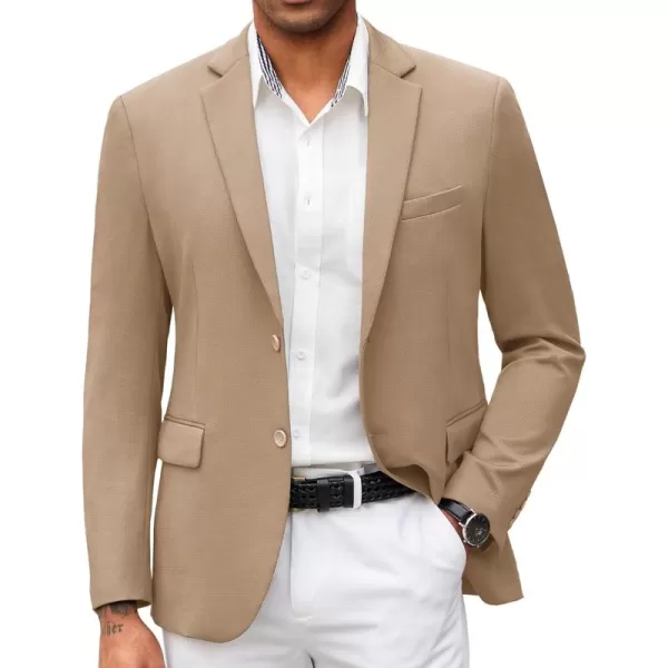 COOFANDY Mens Casual Blazer Slim Fit Suit Jacket Lightweight Knit Sport Coat Two Button Blazer Jacket