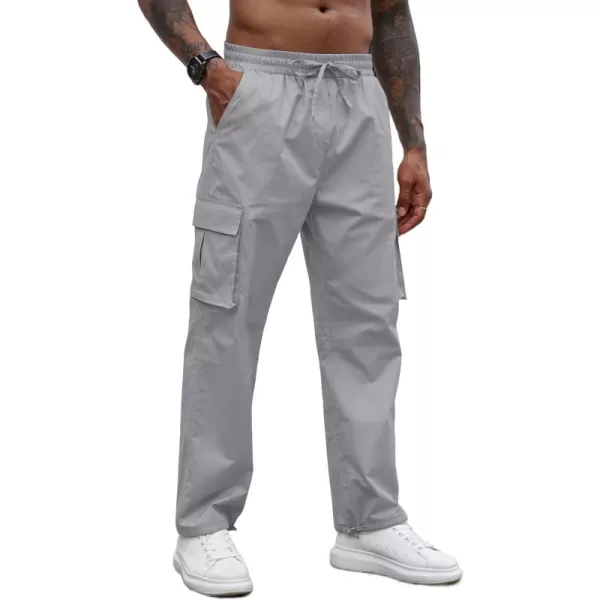 COOFANDY Men's Casual Cargo Pants Cotton Drawstring Athletic Jogger Sweatpants