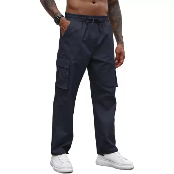 COOFANDY Men's Casual Cargo Pants Cotton Drawstring Athletic Jogger Sweatpants