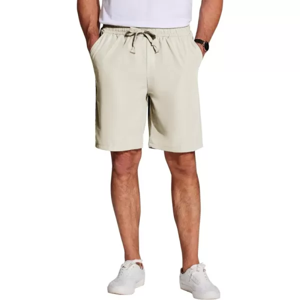 COOFANDY Men's Casual Drawstring Shorts Lightweight Elastic Waist Walking Shorts with Pockets