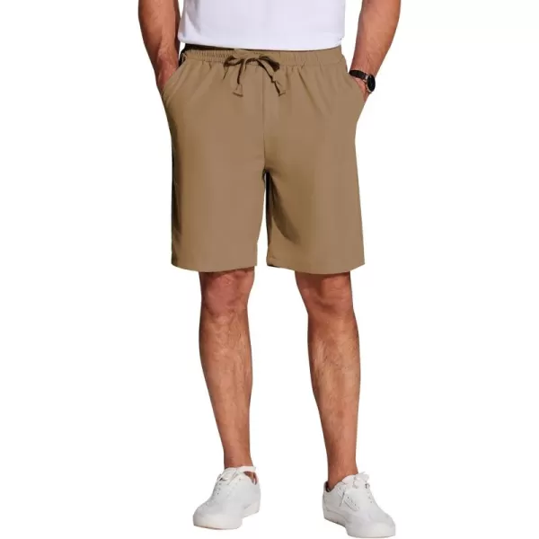 COOFANDY Men's Casual Drawstring Shorts Lightweight Elastic Waist Walking Shorts with Pockets