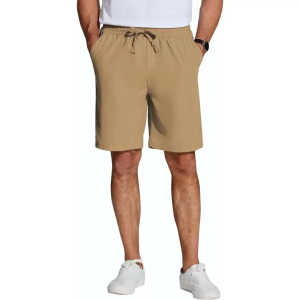 COOFANDY Men's Casual Drawstring Shorts Lightweight Elastic Waist Walking Shorts with Pockets