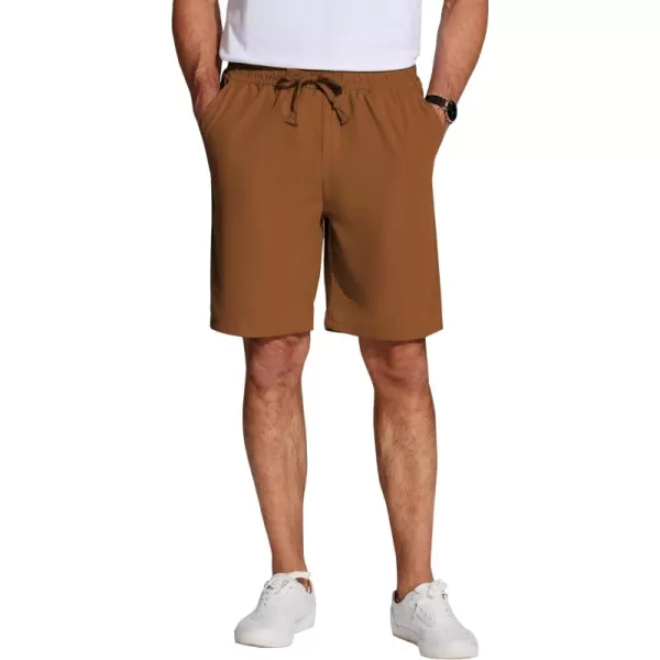 COOFANDY Men's Casual Drawstring Shorts Lightweight Elastic Waist Walking Shorts with Pockets