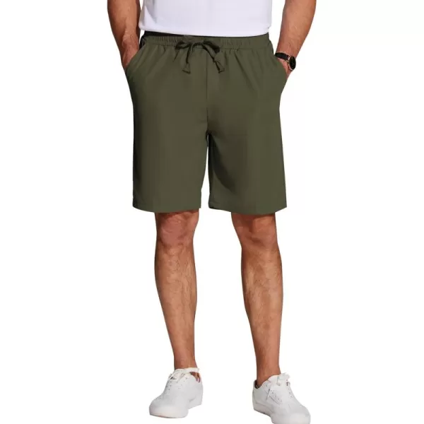COOFANDY Men's Casual Drawstring Shorts Lightweight Elastic Waist Walking Shorts with Pockets
