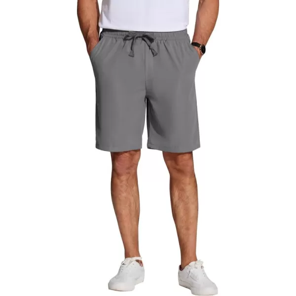 COOFANDY Men's Casual Drawstring Shorts Lightweight Elastic Waist Walking Shorts with Pockets