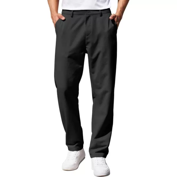 COOFANDY Men's Casual Pants Classic Fit Straight Legs Flat Front Twill Pants