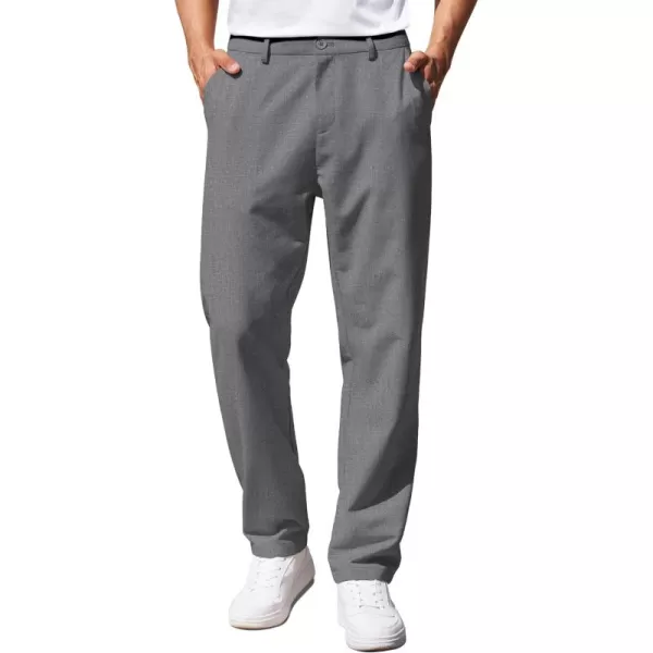COOFANDY Men's Casual Pants Classic Fit Straight Legs Flat Front Twill Pants