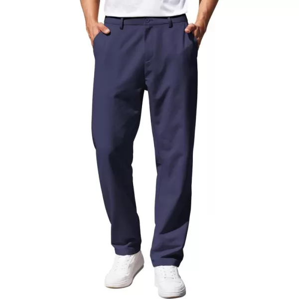 COOFANDY Men's Casual Pants Classic Fit Straight Legs Flat Front Twill Pants