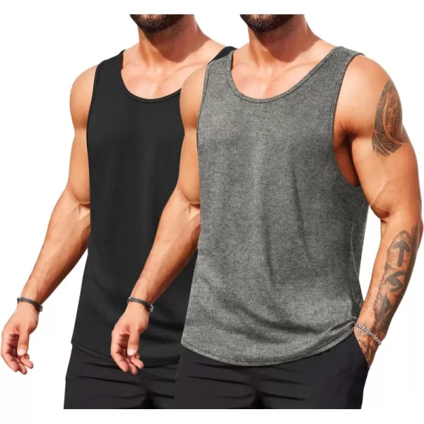 COOFANDY Men's Casual Tank Tops Sleeveless Beach Muscle T Shirts Summer Fashion Tank Shirt