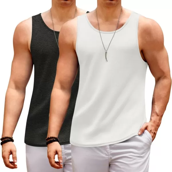 COOFANDY Men's Casual Tank Tops Sleeveless Beach Muscle T Shirts Summer Fashion Tank Shirt