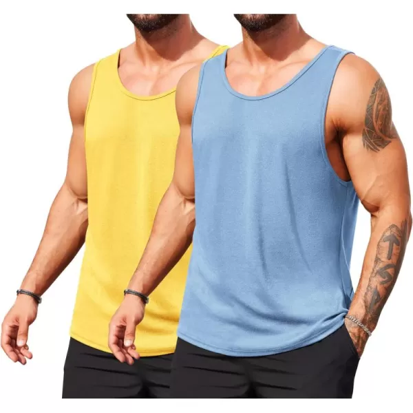 COOFANDY Men's Casual Tank Tops Sleeveless Beach Muscle T Shirts Summer Fashion Tank Shirt
