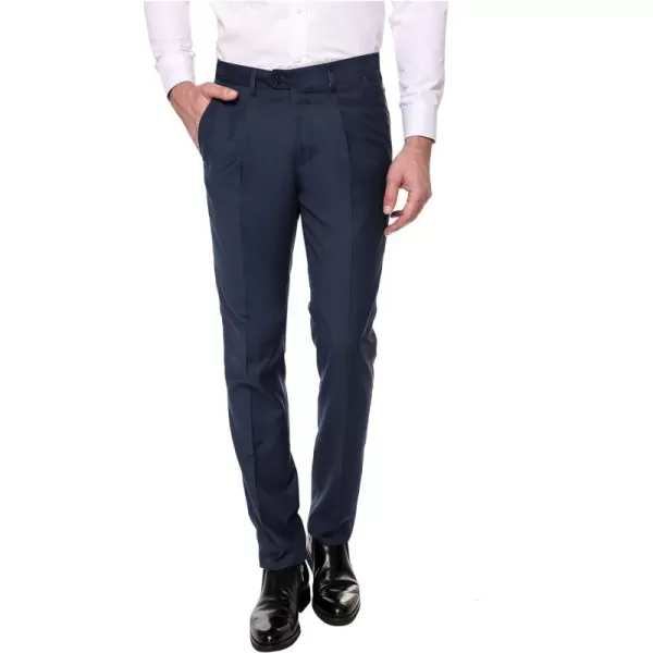 COOFANDY Men's Classic Fit Flat Front Dress Pants No Iron Premium Casual Pants Expandable Waist Suit Pants