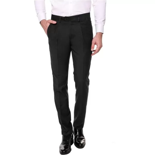 COOFANDY Men's Classic Fit Flat Front Dress Pants No Iron Premium Casual Pants Expandable Waist Suit Pants