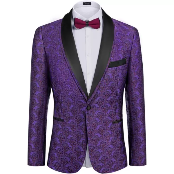 COOFANDY Men's Floral Tuxedo Suit Jacket Slim Fit Dinner Jacket Party Prom Wedding Blazer Jackets
