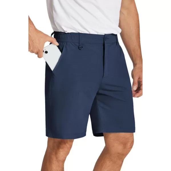 COOFANDY Men's Golf Shorts 8 Inch Lightweight Quick Dry Casual Dress Shorts Hiking Travel Shorts with Pockets