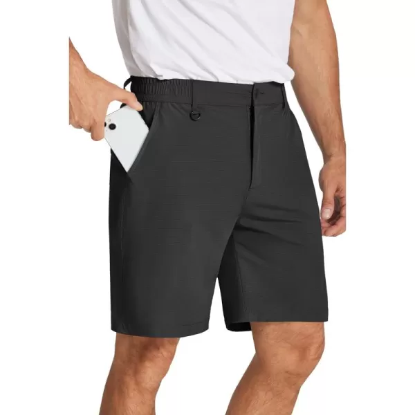 COOFANDY Men's Golf Shorts 8 Inch Lightweight Quick Dry Casual Dress Shorts Hiking Travel Shorts with Pockets