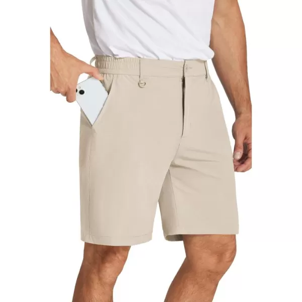 COOFANDY Men's Golf Shorts 8 Inch Lightweight Quick Dry Casual Dress Shorts Hiking Travel Shorts with Pockets