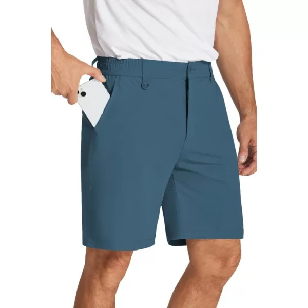COOFANDY Men's Golf Shorts 8 Inch Lightweight Quick Dry Casual Dress Shorts Hiking Travel Shorts with Pockets