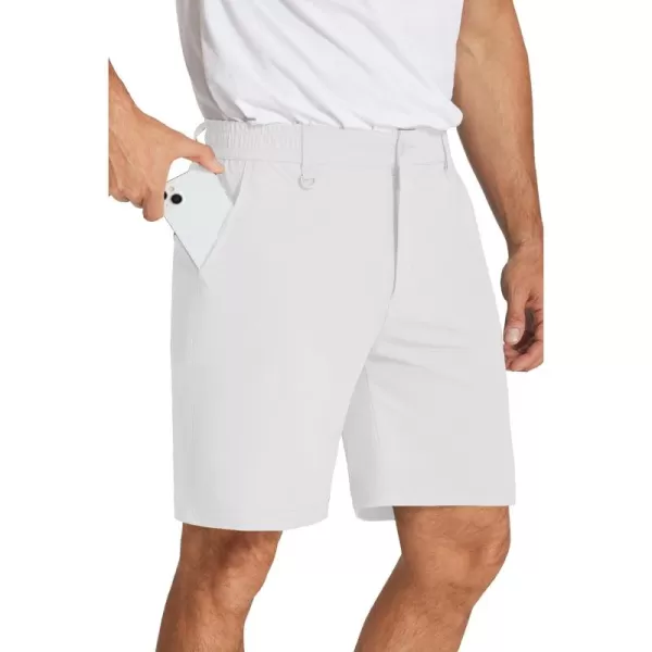 COOFANDY Men's Golf Shorts 8 Inch Lightweight Quick Dry Casual Dress Shorts Hiking Travel Shorts with Pockets