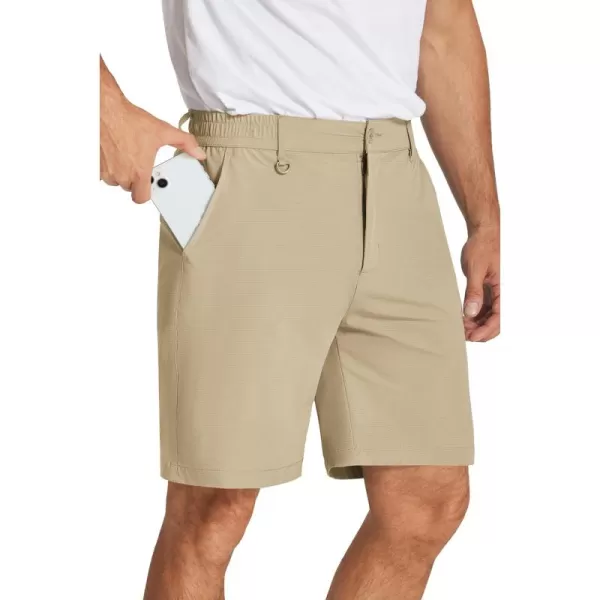 COOFANDY Men's Golf Shorts 8 Inch Lightweight Quick Dry Casual Dress Shorts Hiking Travel Shorts with Pockets
