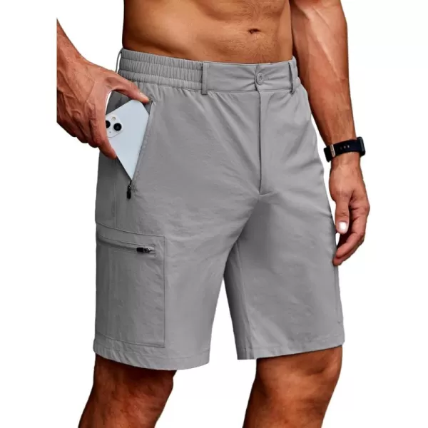 COOFANDY Men's Hiking Cargo Shorts Quick Dry Outdoor Shorts Lightweight Travel Fishing Golf Tactical Shorts with 5 Pockets