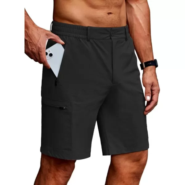 COOFANDY Men's Hiking Cargo Shorts Quick Dry Outdoor Shorts Lightweight Travel Fishing Golf Tactical Shorts with 5 Pockets