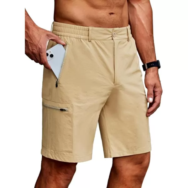 COOFANDY Men's Hiking Cargo Shorts Quick Dry Outdoor Shorts Lightweight Travel Fishing Golf Tactical Shorts with 5 Pockets