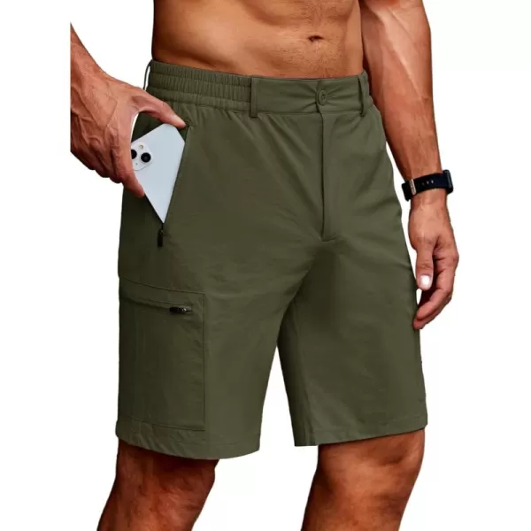 COOFANDY Men's Hiking Cargo Shorts Quick Dry Outdoor Shorts Lightweight Travel Fishing Golf Tactical Shorts with 5 Pockets