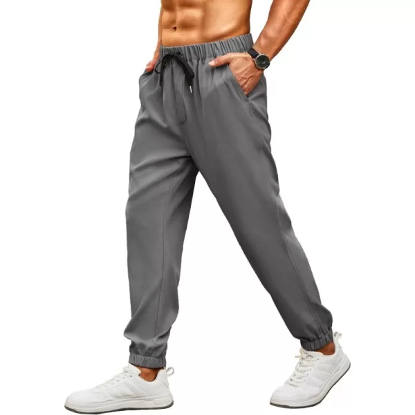 COOFANDY Mens Joggers Pants Regular Fit Casual Pants Lightweight Elastic Waistband Pants with Pockets