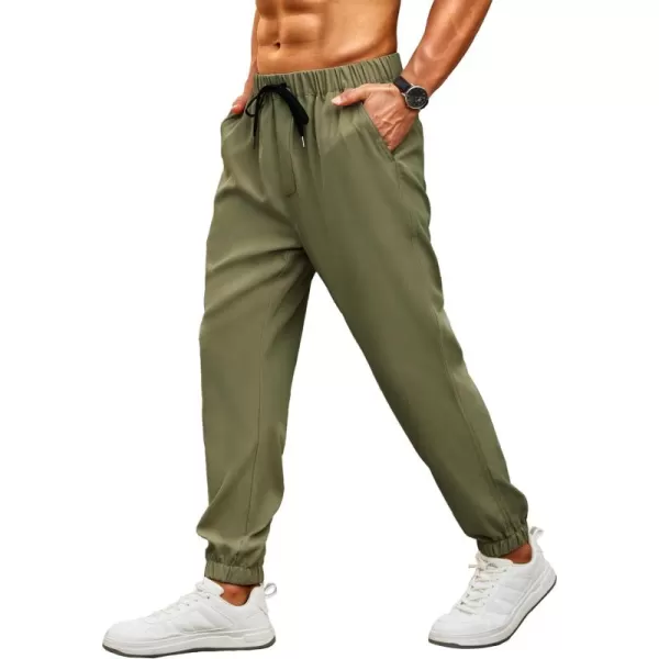 COOFANDY Mens Joggers Pants Regular Fit Casual Pants Lightweight Elastic Waistband Pants with Pockets