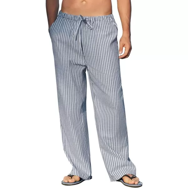 COOFANDY Mens Linen Drawstring Pants Elastic Waist Lightweight Trouser Casual Yoga Summer Beach Pant