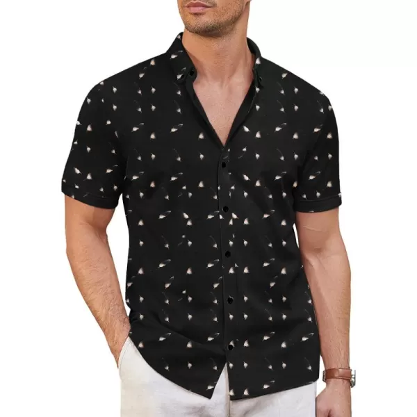 COOFANDY Men's Short Sleeve Wrinkle Free Shirt Button Down Casual Summer Dress Shirts