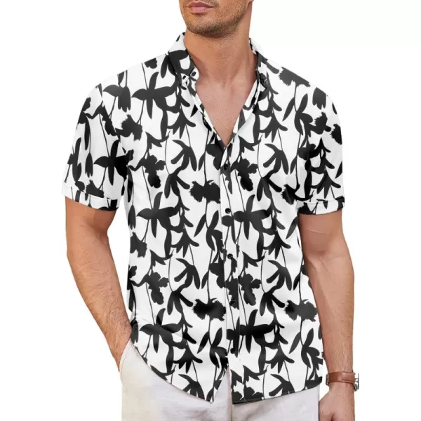 COOFANDY Men's Short Sleeve Wrinkle Free Shirt Button Down Casual Summer Dress Shirts
