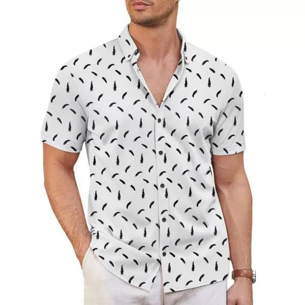 COOFANDY Men's Short Sleeve Wrinkle Free Shirt Button Down Casual Summer Dress Shirts