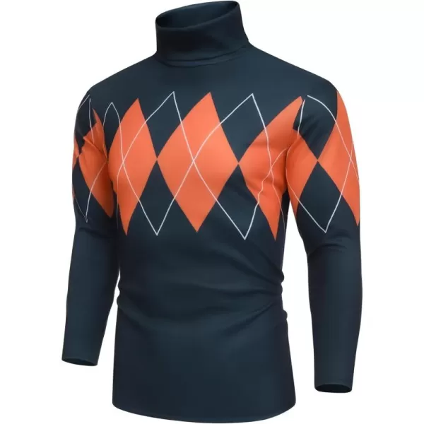 COOFANDY Men's Slim Fit Basic Turtleneck T Shirts Casual Knitted Pullover Sweaters