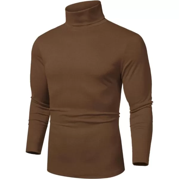 COOFANDY Men's Slim Fit Basic Turtleneck T Shirts Casual Knitted Pullover Sweaters