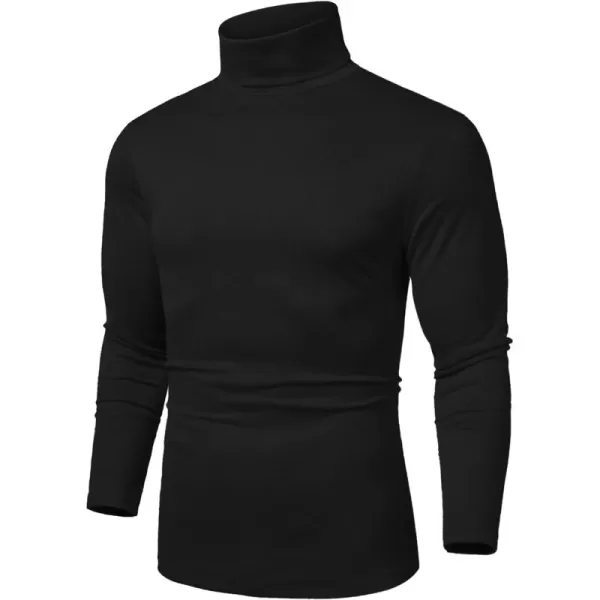 COOFANDY Men's Slim Fit Basic Turtleneck T Shirts Casual Knitted Pullover Sweaters