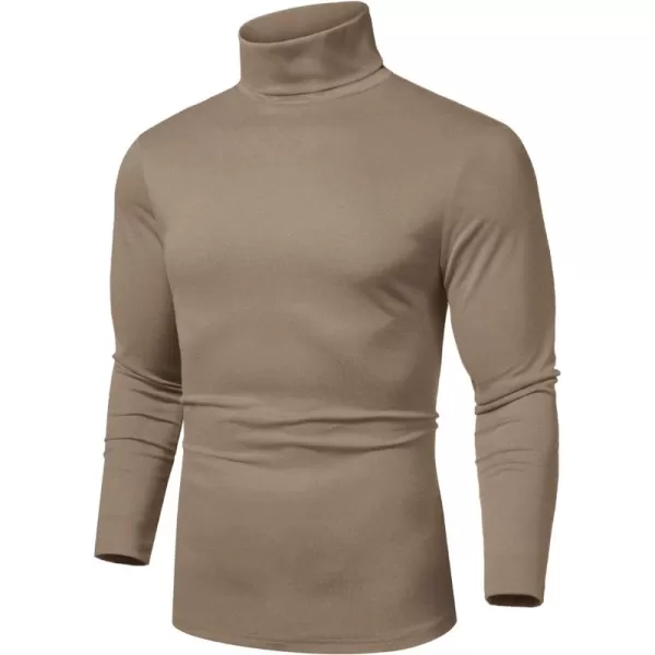 COOFANDY Men's Slim Fit Basic Turtleneck T Shirts Casual Knitted Pullover Sweaters