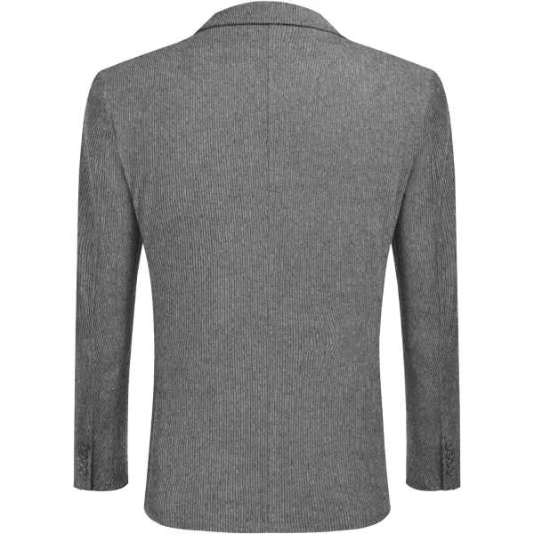COOFADNY Men's Casual Corduroy Blazer Classic Fit Two Button Sport Coat Fashion Notch Lapel Blazer Jacket