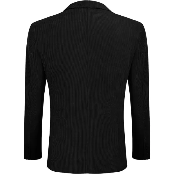 COOFADNY Men's Casual Corduroy Blazer Classic Fit Two Button Sport Coat Fashion Notch Lapel Blazer Jacket